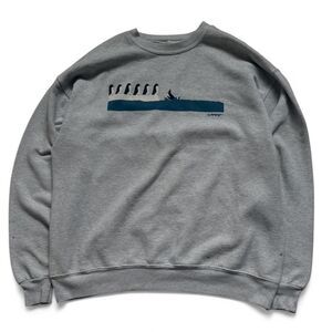 Hanes grey crewneck with penguin graphic